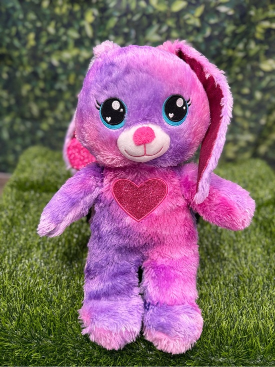 Build-A-Bear Other - Build-A-Bear Workshop Heartables Purple Bunny Plush Purple Pink Shimmer